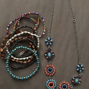 Matching Necklace and bracelet